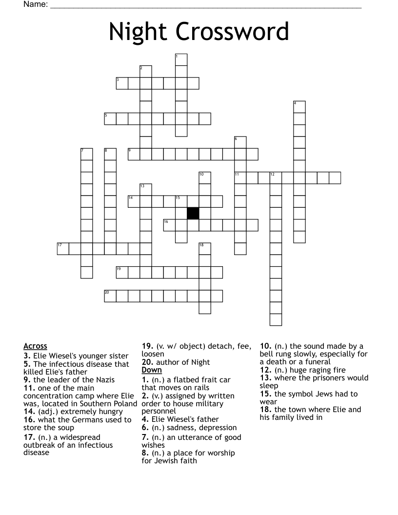 Night Crossword 