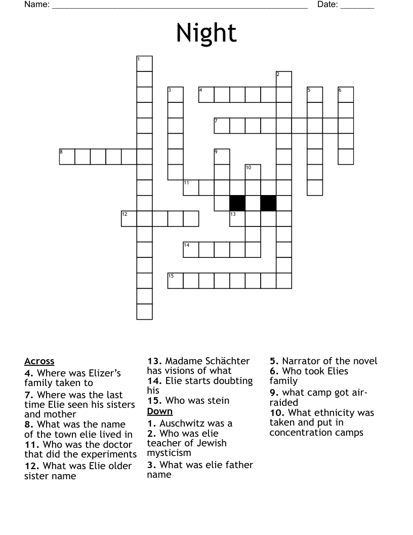 Night  Crossword