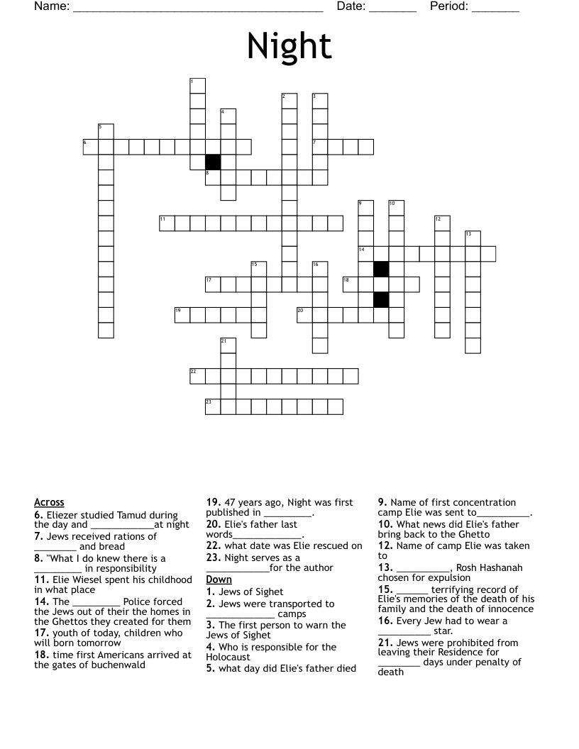 Night  Crossword