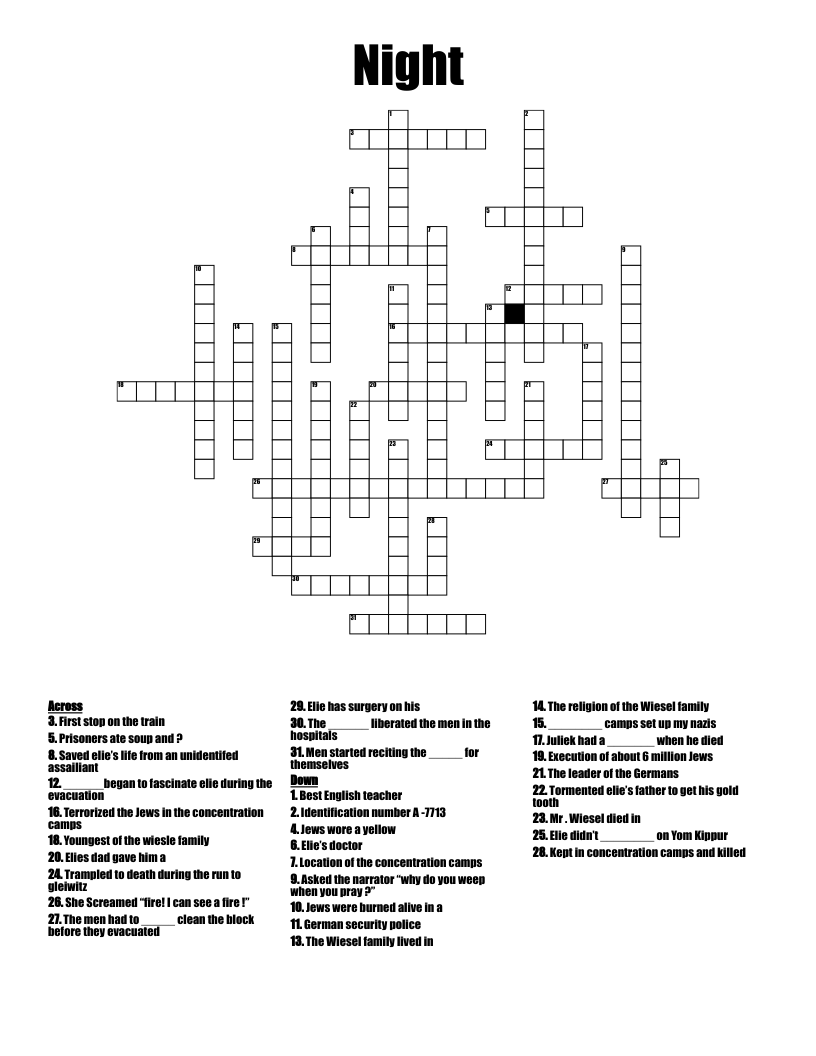 Night  Crossword