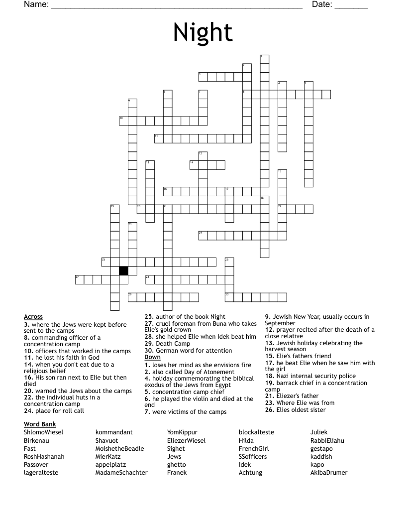 Night  Crossword