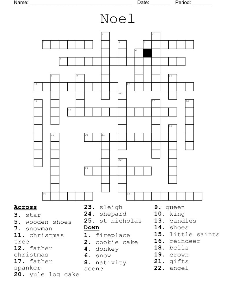 Noel Crossword