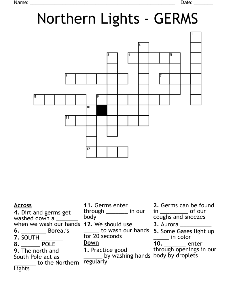 Northern Lights - GERMS Crossword