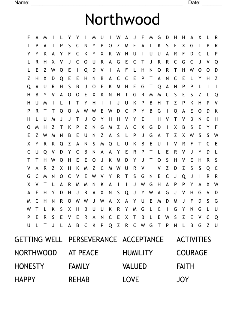 Northwood Word Search