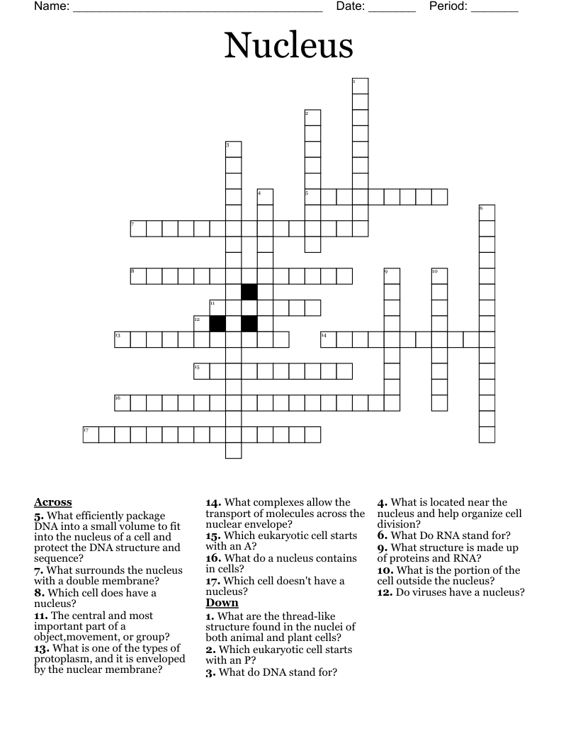 Nucleus Crossword