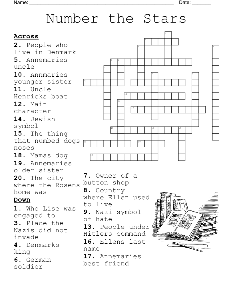 Number the Stars Crossword