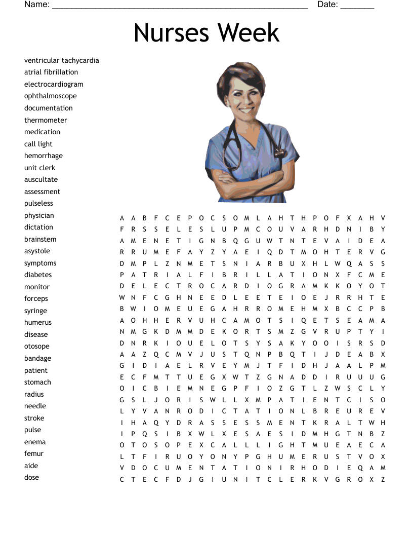 Nurses Week Word Search