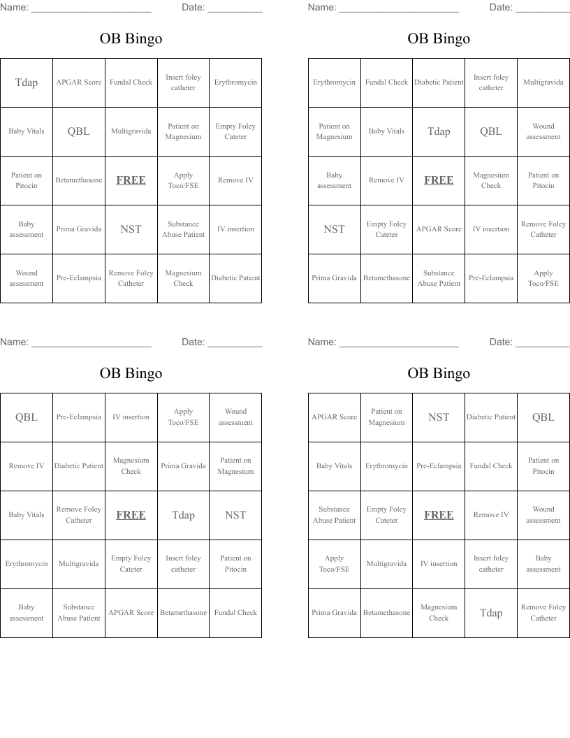 OB Bingo