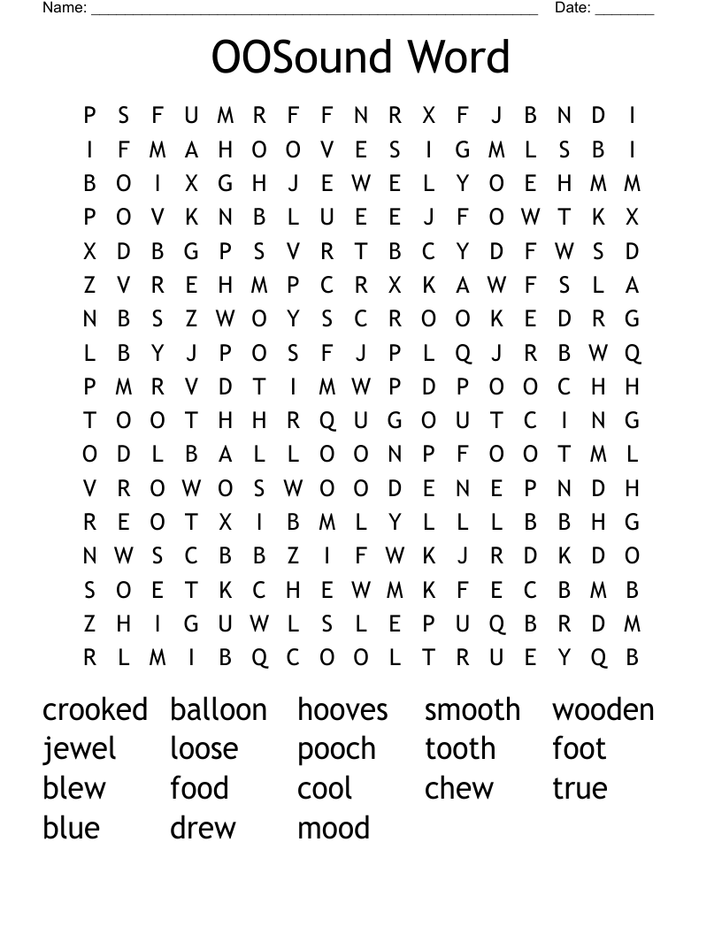 OOSound Word Word Search