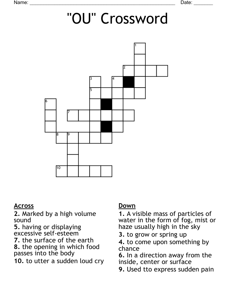 "OU" Crossword