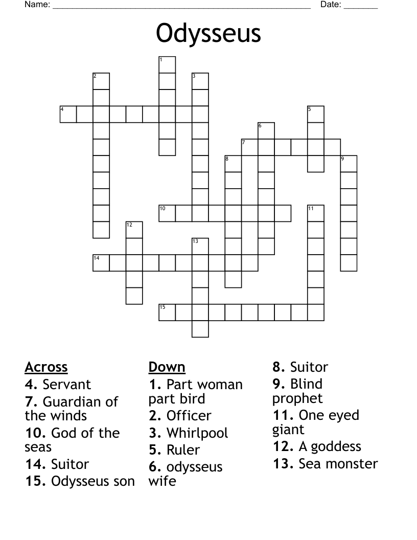 Odysseus Crossword
