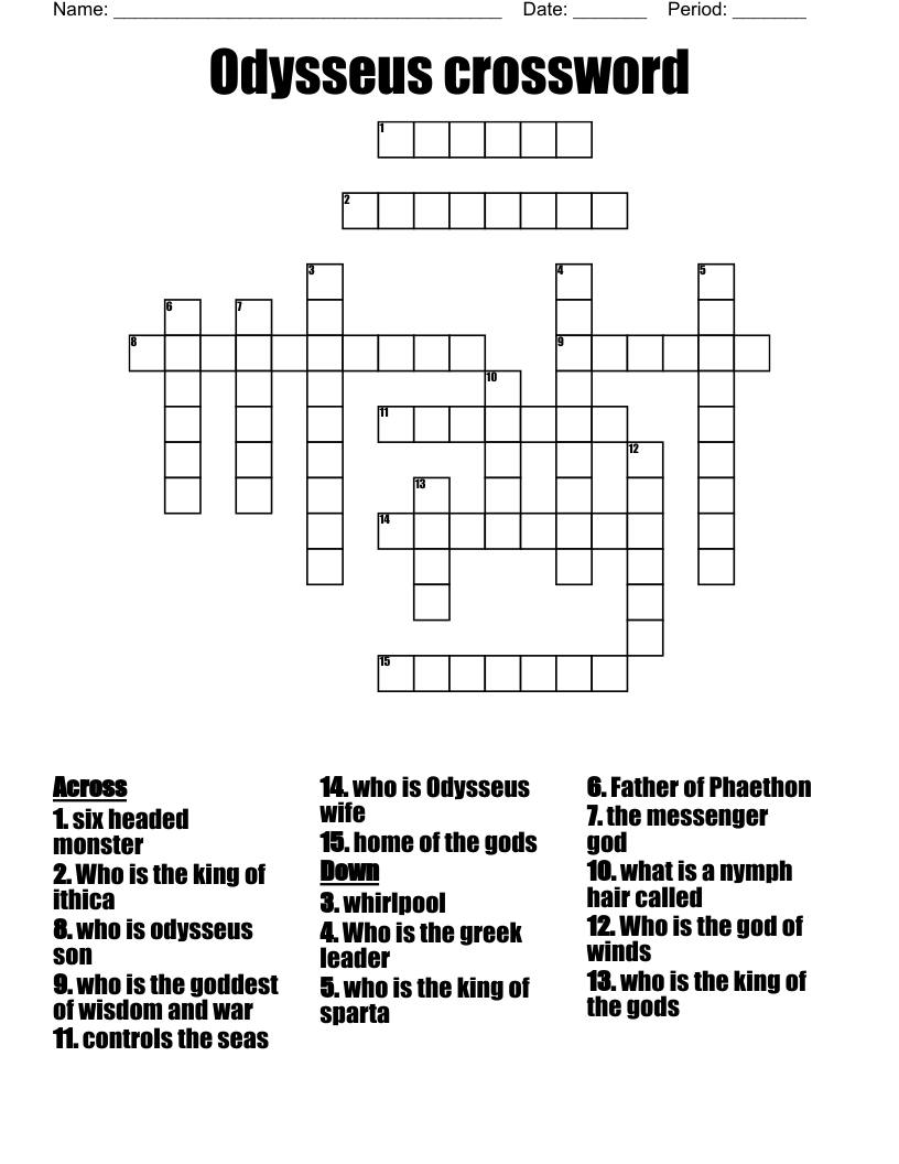 Odysseus crossword