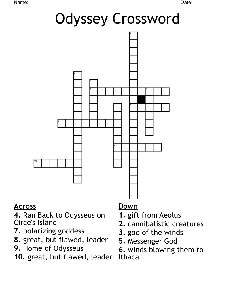 Odyssey Crossword