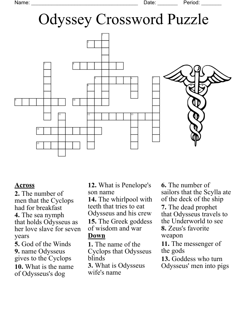 Odyssey Crossword Puzzle