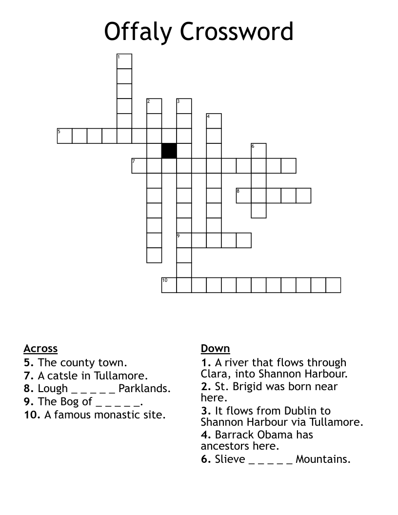 Offaly Crossword
