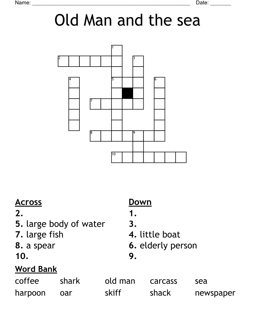 Old Man and the sea Crossword