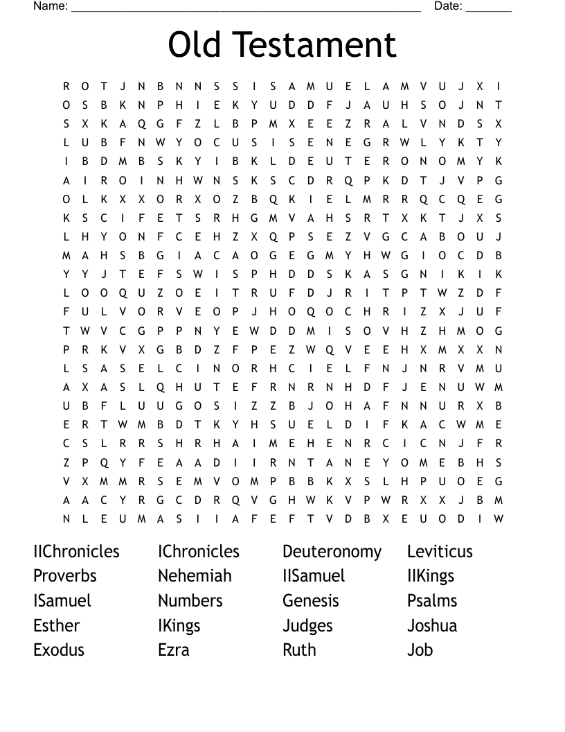 Old Testament Word Search