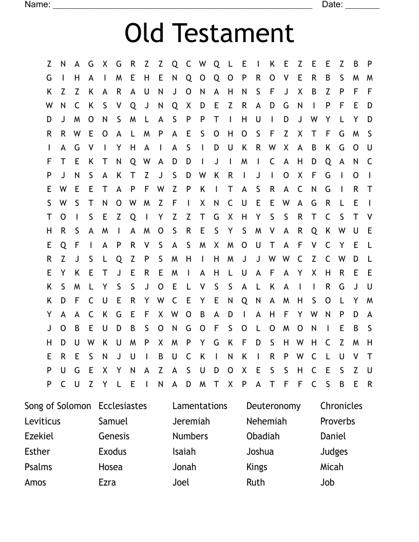 Old Testament Word Search