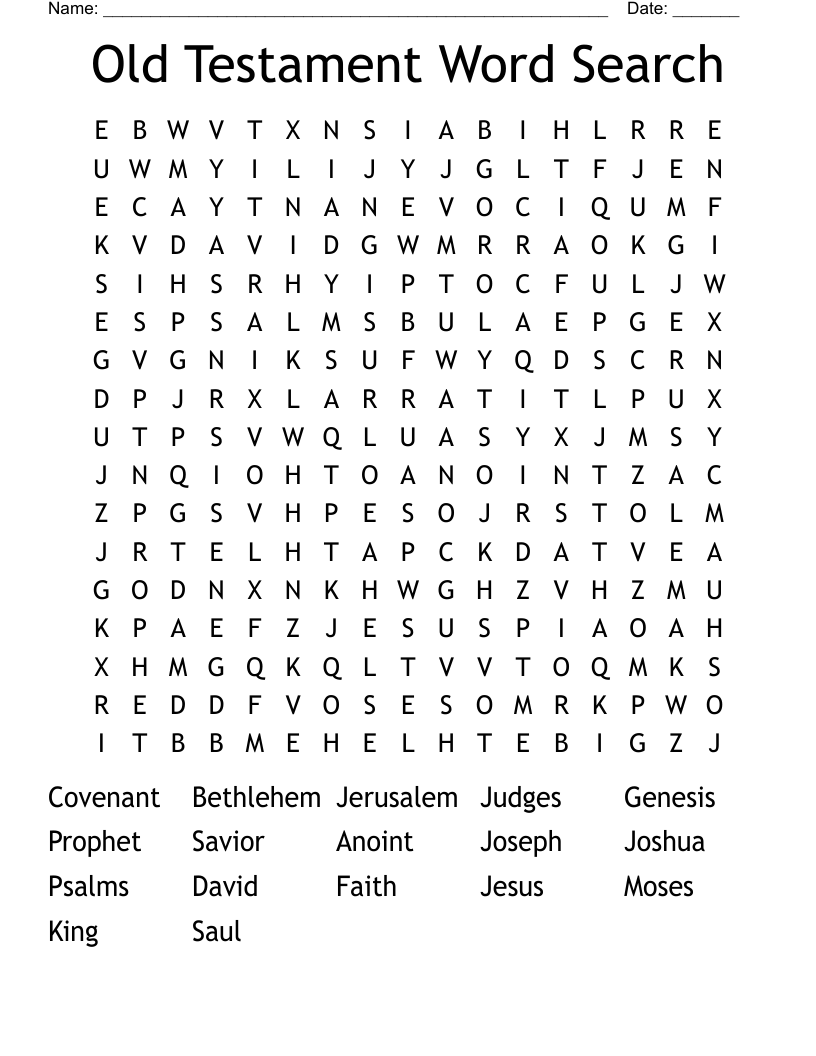 Old Testament Word Search