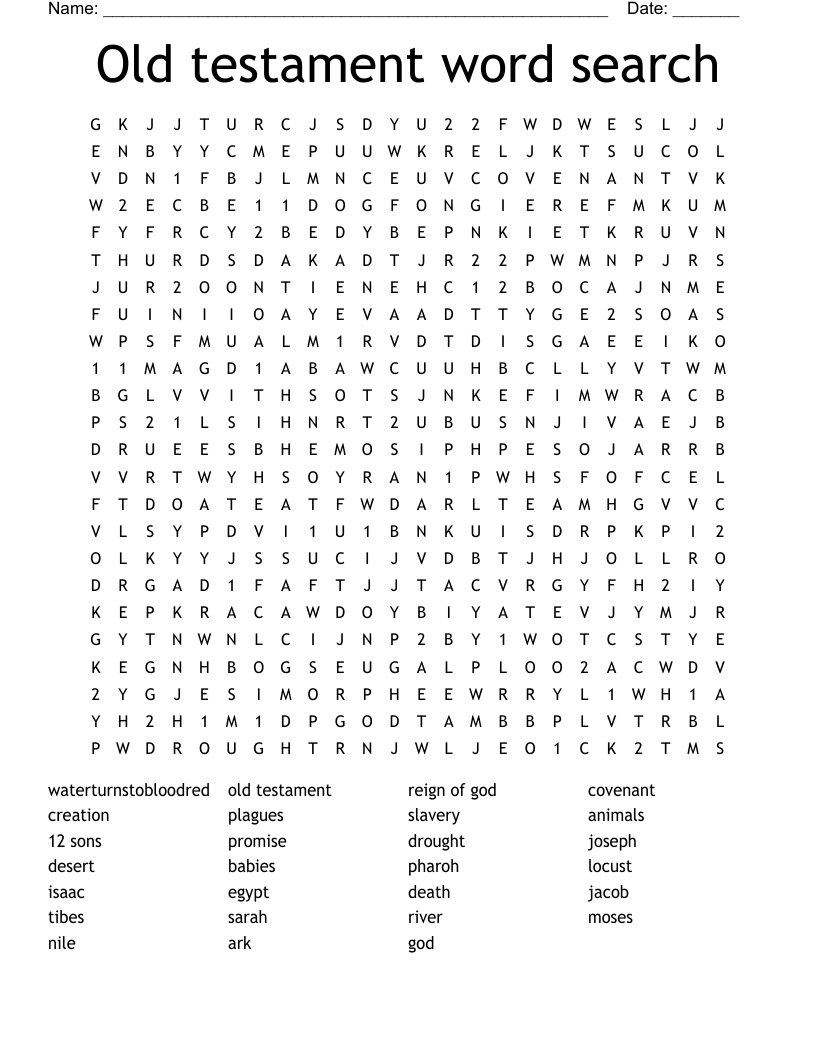 Old testament word search