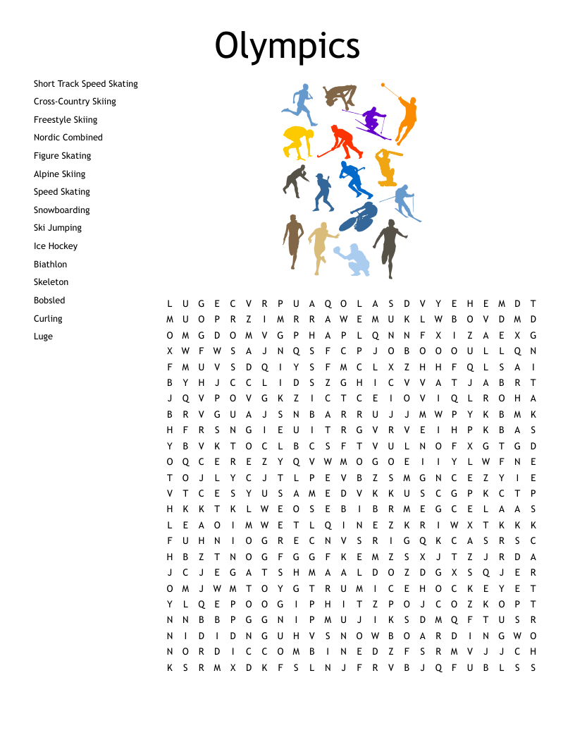 Olympics Word Search