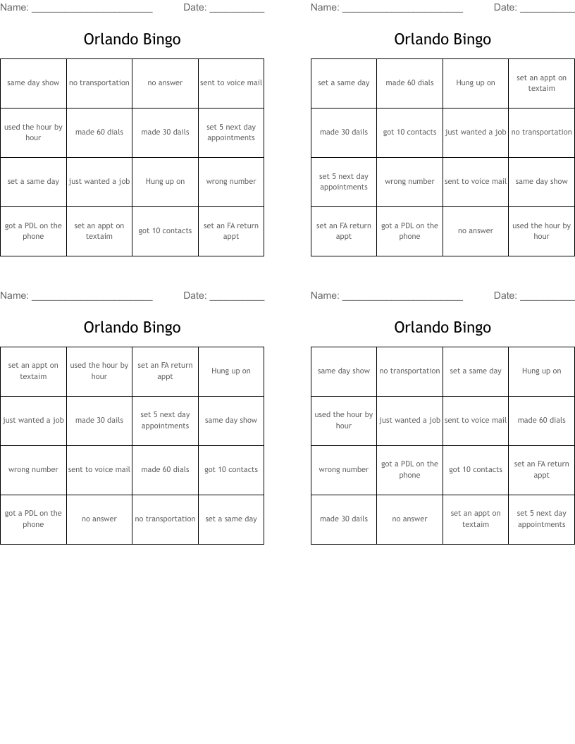 Orlando Bingo