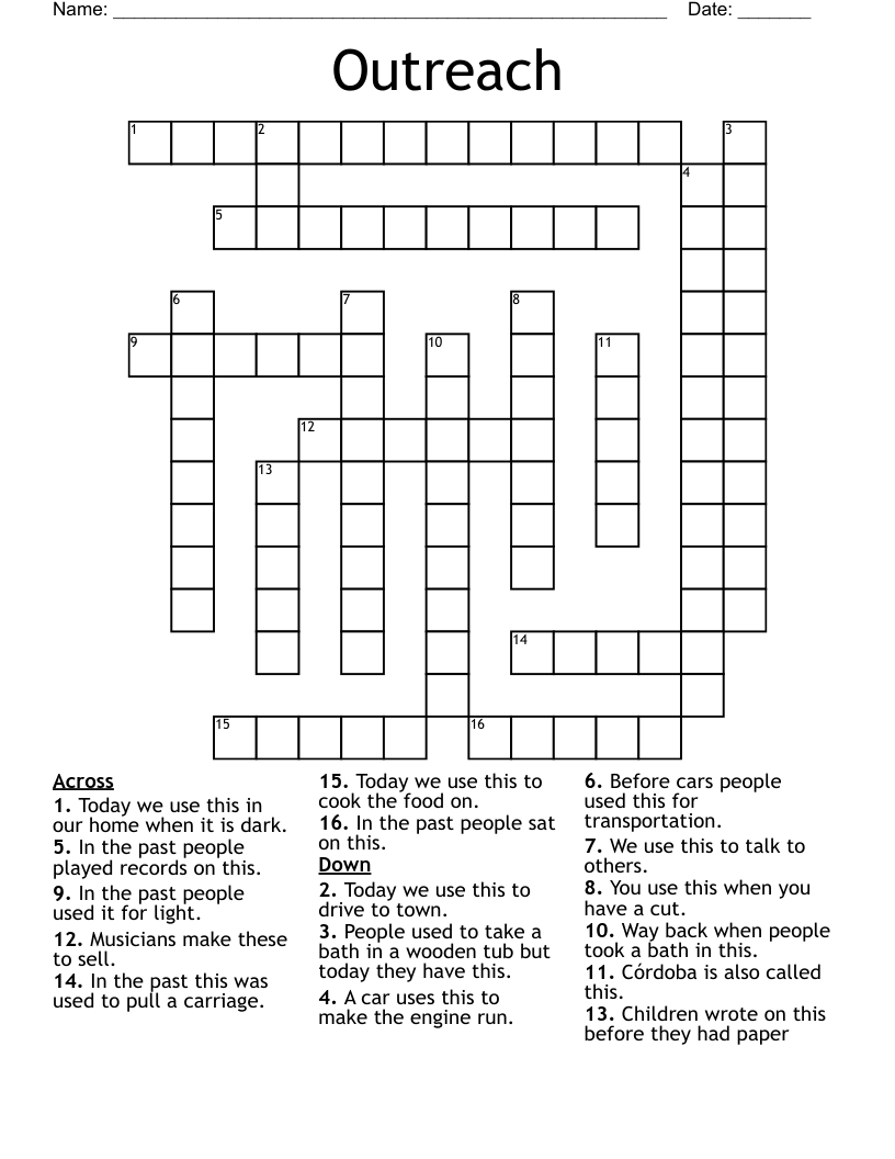 Outreach Crossword