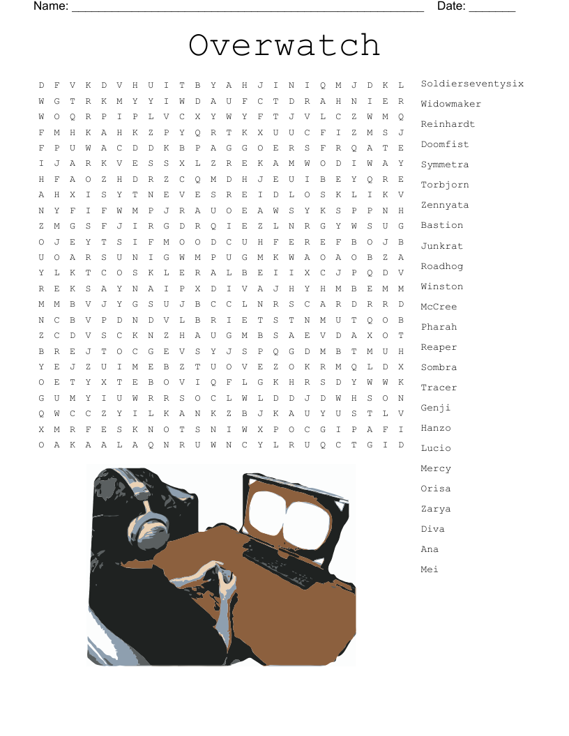 Overwatch Word Search