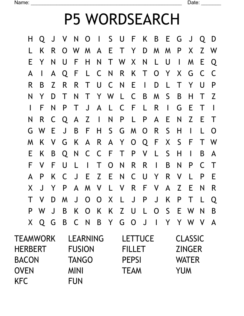 P5 WORDSEARCH 