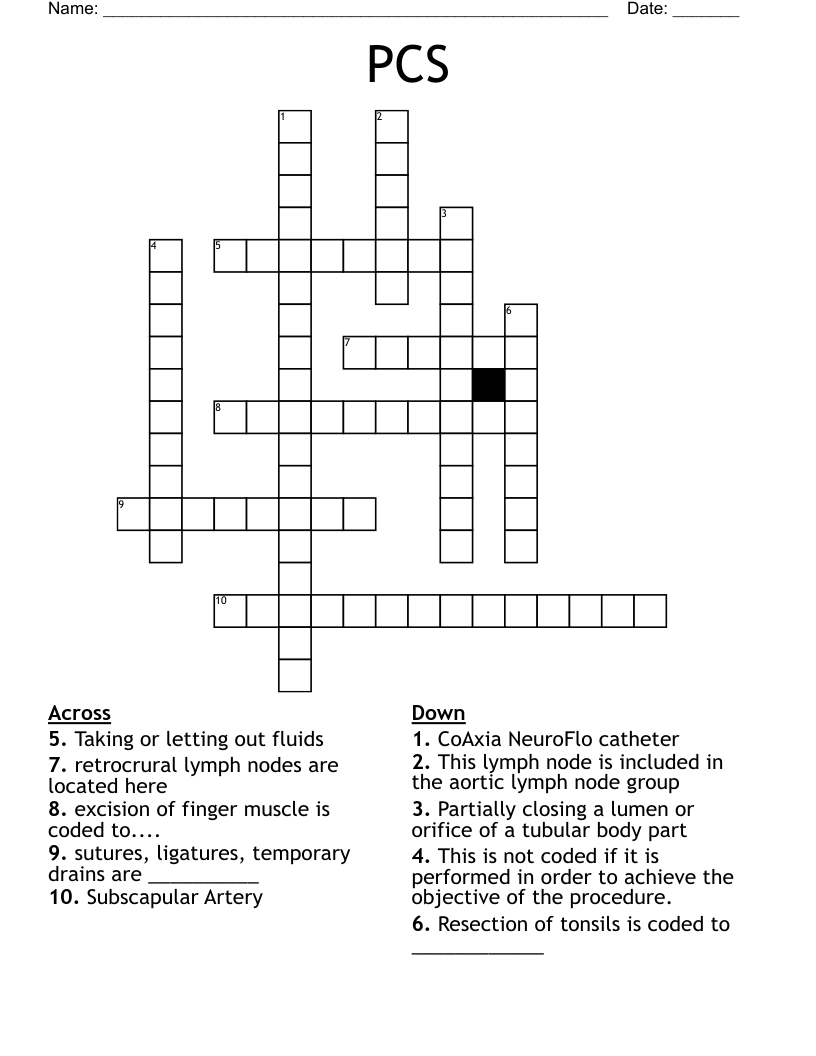 PCS Crossword