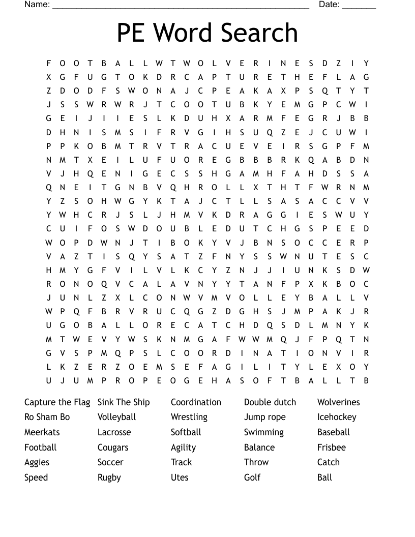 PE Word Search