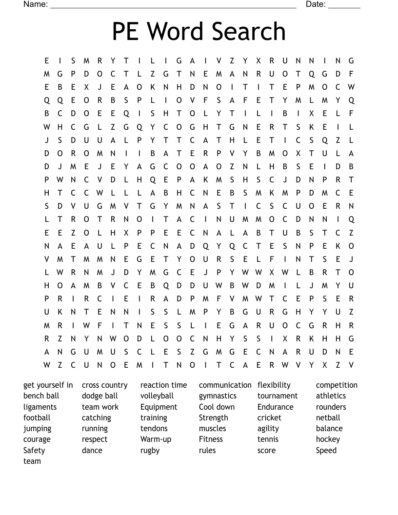 PE Word Search