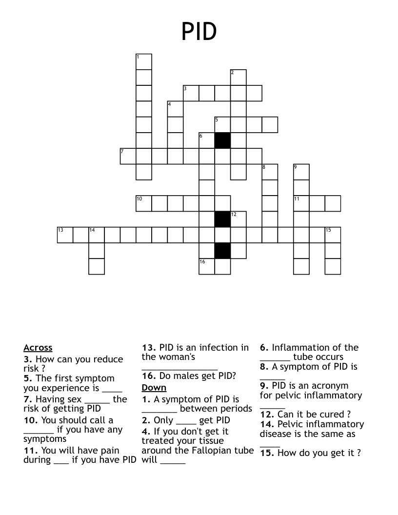 PID Crossword