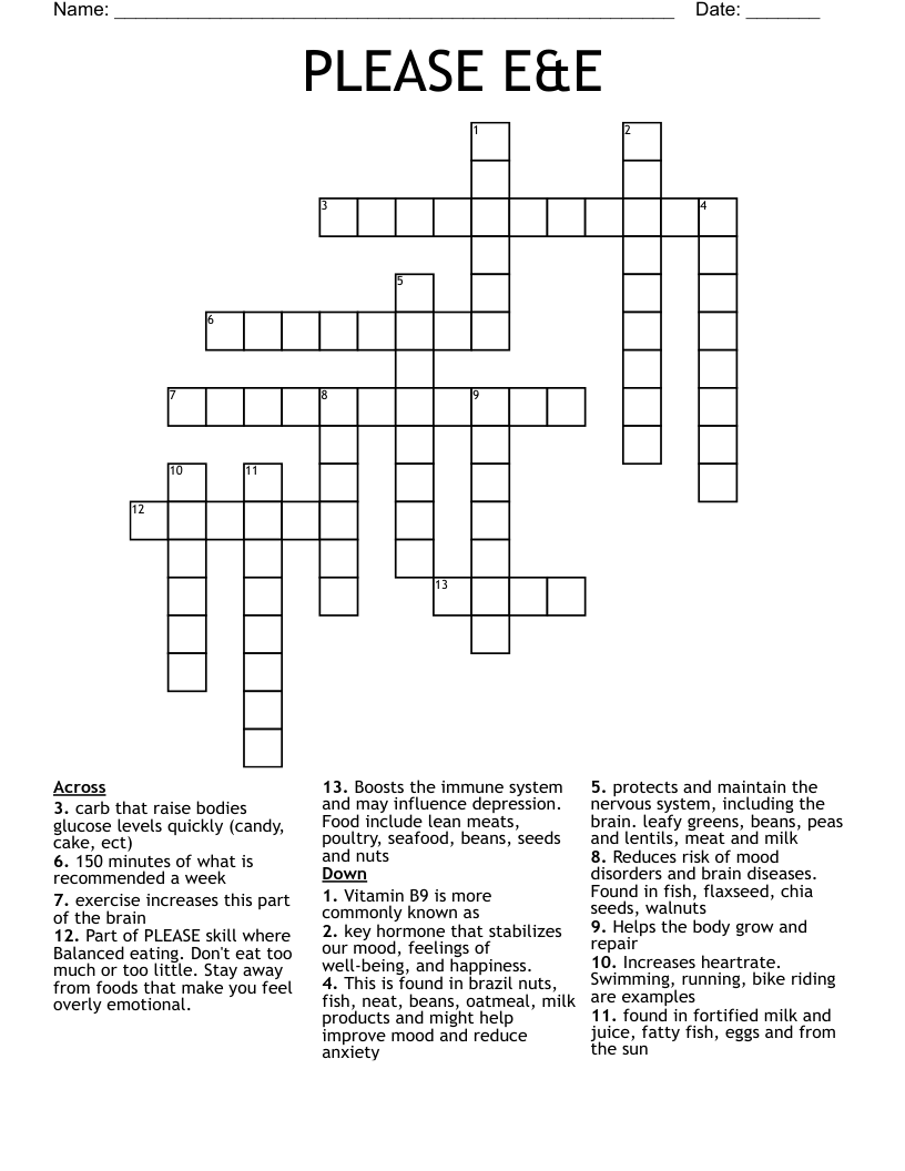PLEASE E&E Crossword