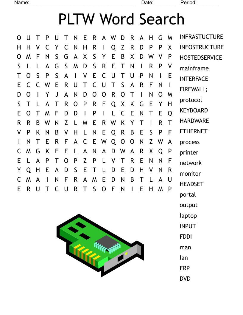 PLTW Word Search