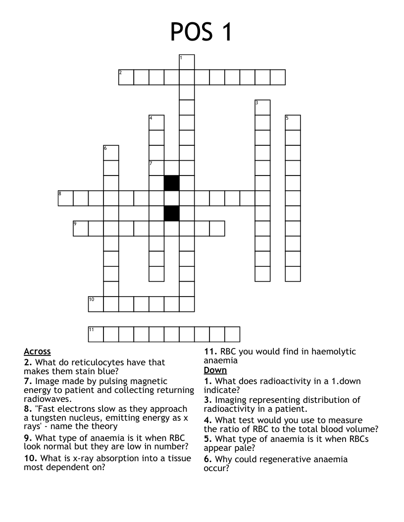 POS 1 Crossword