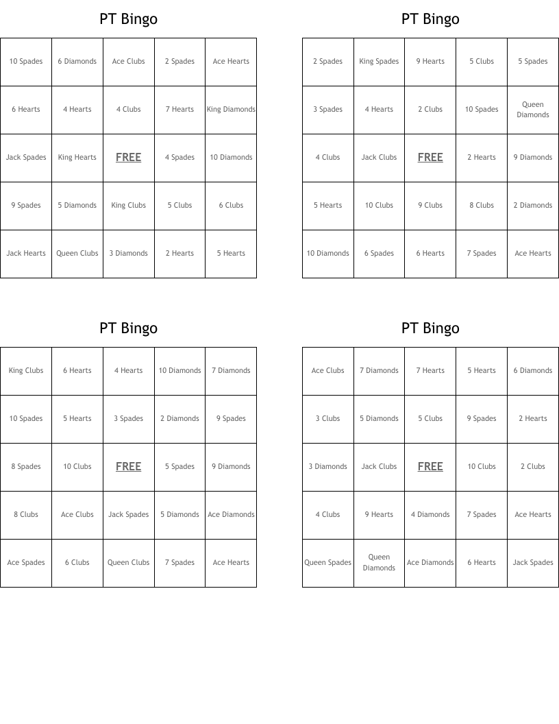 PT Bingo