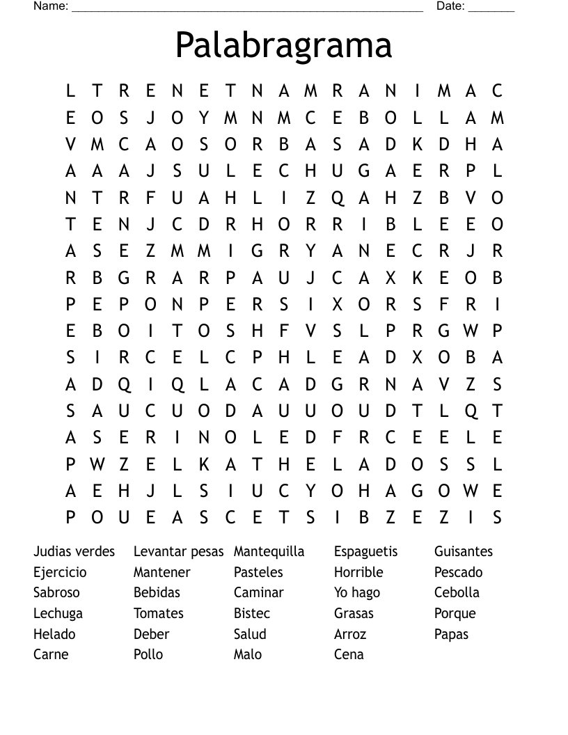 Palabragrama Word Search