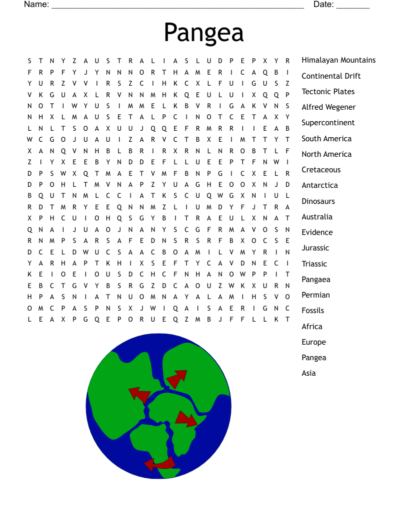 Pangea Word Search