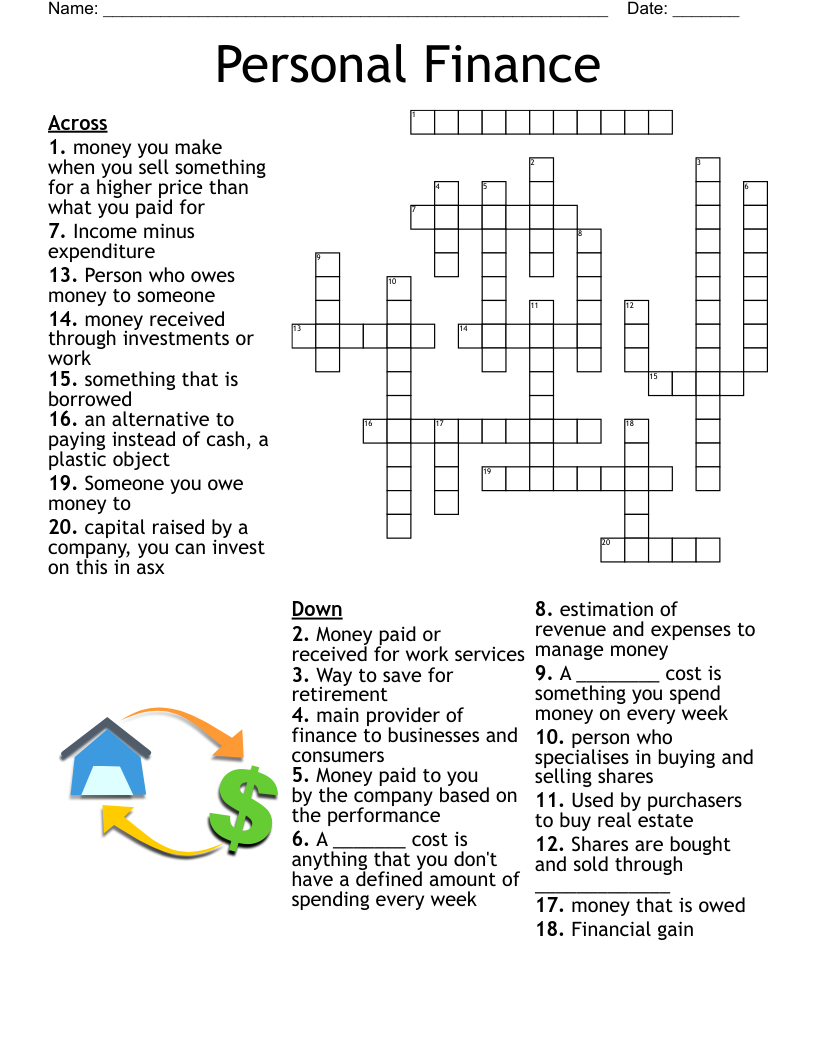 Personal Finance Crossword