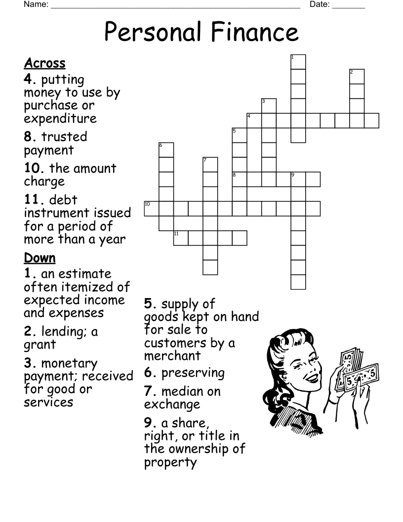 Personal Finance  Crossword