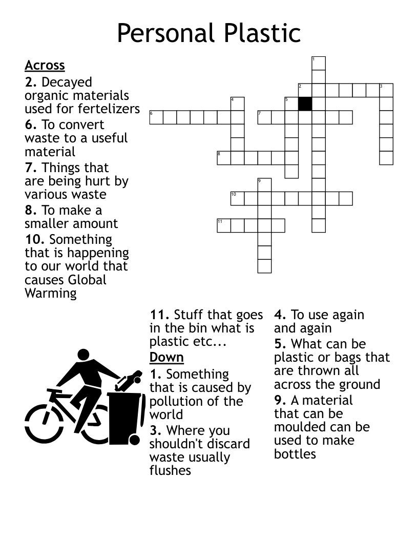 Personal Plastic Crossword