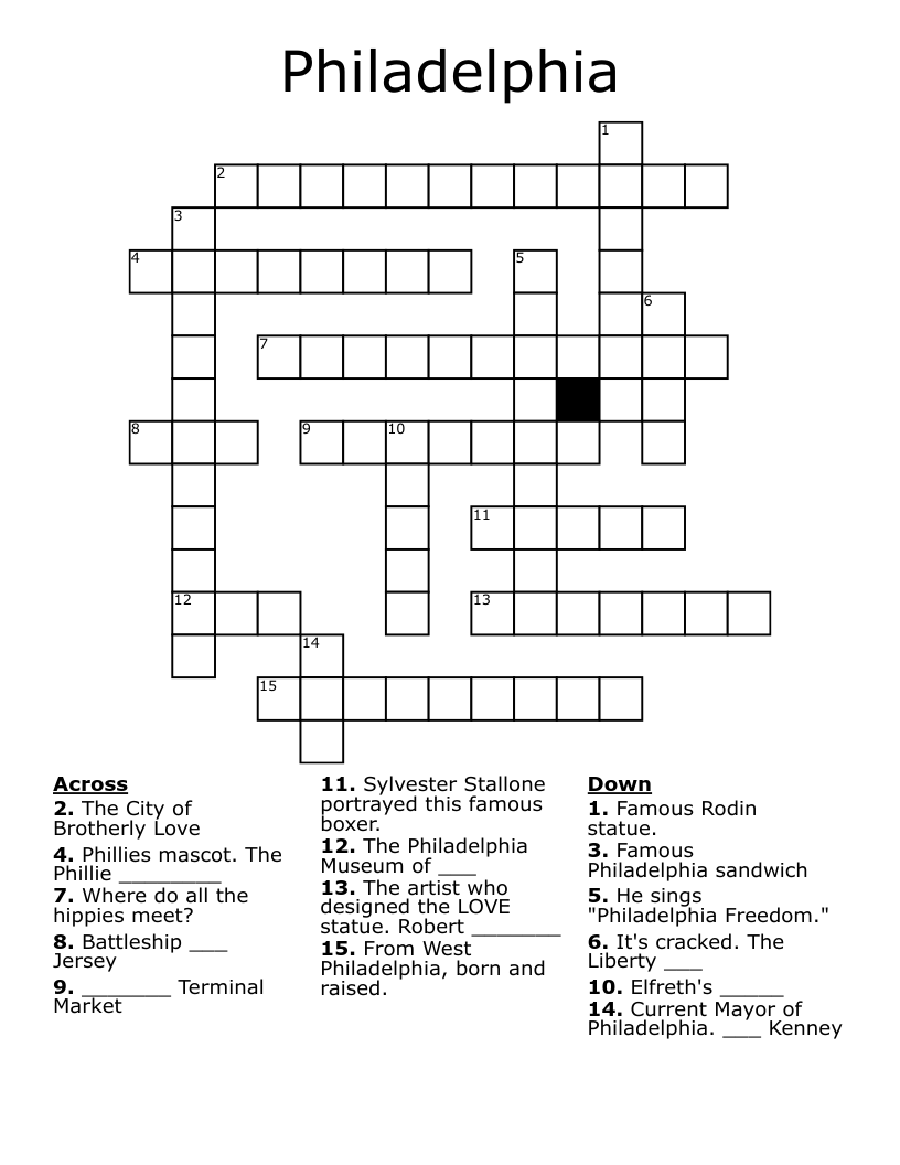 Philadelphia Crossword