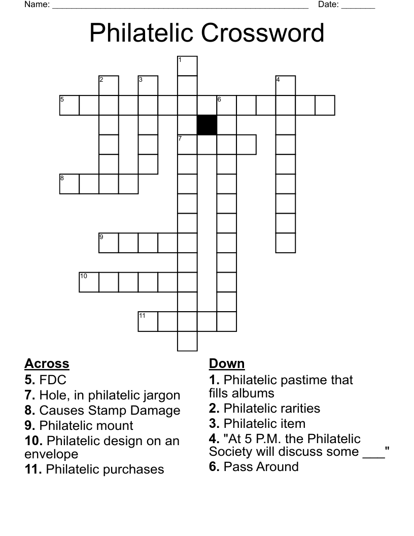 Philatelic Crossword