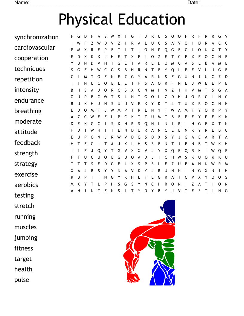 Physical Education Word Search