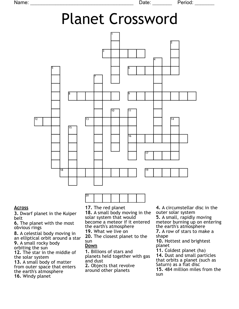 Planet Crossword