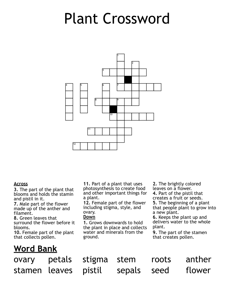 Plant Crossword
