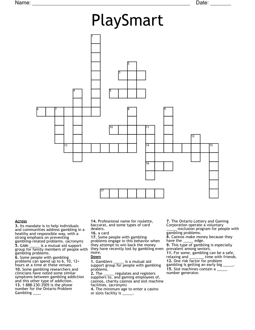 PlaySmart Crossword