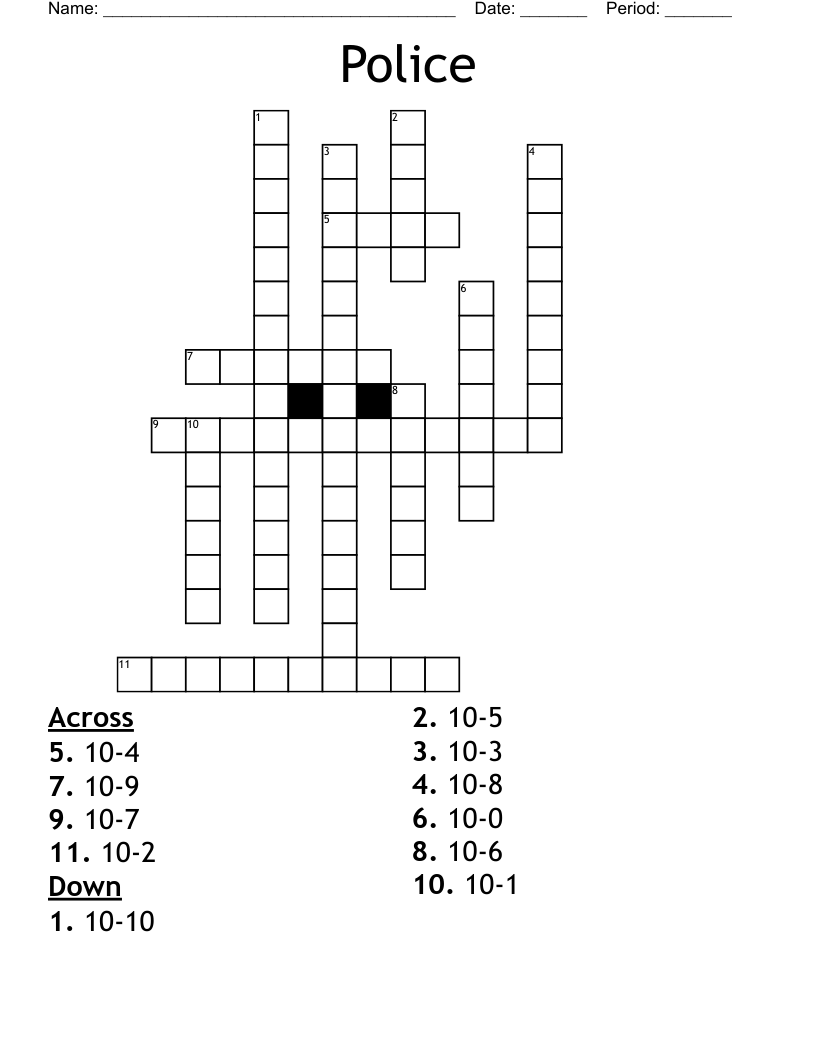 Police  Crossword