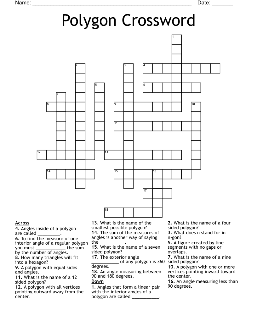 Polygon Crossword